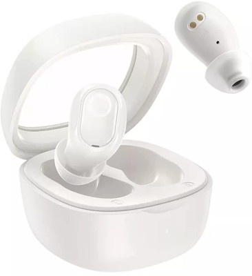 COREGENIX Bass Buds Mini Earbuds TWS with ENC, Low Latency, 25hrs of Play & Fast Charging Bluetooth Headset(White, True Wireless)