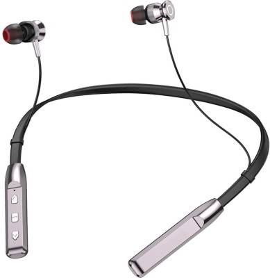Ridamic Purple neckband wireless headphone headset earphone earbuds colar neckband Bluetooth Headset(Grey, In the Ear)