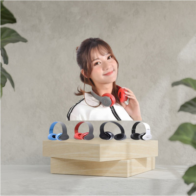 TWS Folding Bluetooth Headset with Pillar Bass Foundation_AM Bluetooth & Wired(Black, On the Ear)