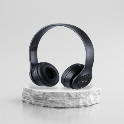 TWS Travel Fold Bluetooth Bass Impact Signature Sound_TT Bluetooth & Wired(Black, On the Ear)