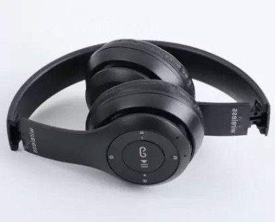 GLARIXA Super HD Bass Super Ratting Headphone P-47 wireless Sports Bluetooth Adjustable Bluetooth Gaming Headset(Black, On the Ear)
