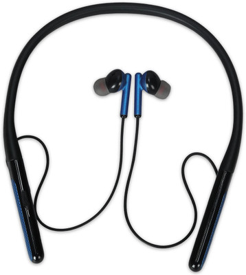 amaq SOUL Neckband,Dual pairing,32GB SD card Slot,Snug fit. Bluetooth Gaming(Black_blue, True Wireless)