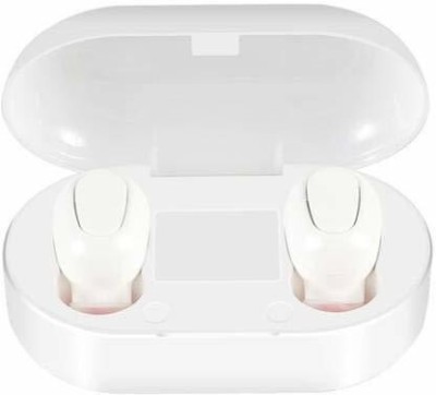 JANROCK Wireless L22 Headset Bluetooth Bluetooth Headset(White, In the Ear)