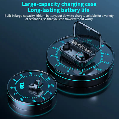 GUGGU UJV_408B_TWS M10 Wireless Earbuds Bluetooth Headset Bluetooth(Black, True Wireless)
