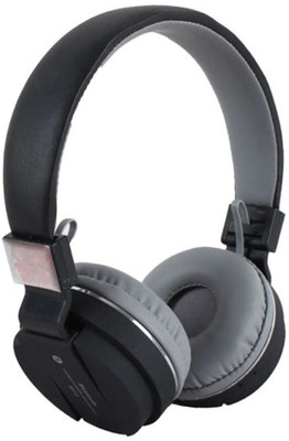 RECTITUDE Android And iOS SH12 Wireless Headphones Stereo with Memory Card, Aux Support Bluetooth & Wired(Black, On the Ear)