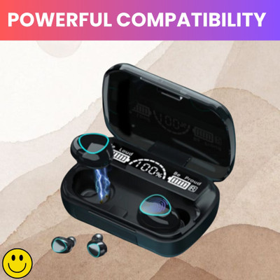 GUGGU M10 Bluetooth Wireless Earbuds LED Display and Touch Control HeadphonesZ441 Bluetooth(Black, True Wireless)
