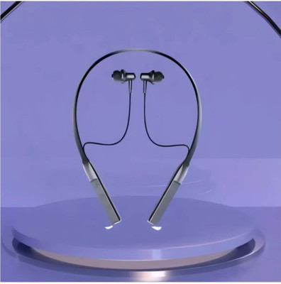 skm Bluetooth Magnetic Neckband Sports Headset - 250h Standby, 200mAh_JV Bluetooth & Wired(Multicolor, On the Ear)