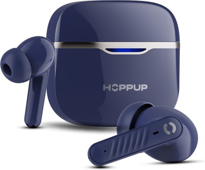 HOPPUP AirDoze Q505 Earbuds with Quad Mic ENC, 50H Playtime,v5.3 & Rage Mode Bluetooth(Blue, True Wireless)