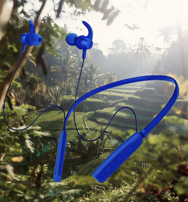 GPQ STORE Rokerz 235 Pro Wireless Bluetooth Neckband(0B.215 Bluetooth(Blue, In the Ear)
