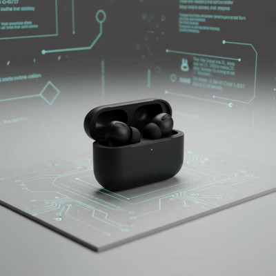 Shivana Airpod Pro Black with True Wireless Bluetooth Earphones Bluetooth(Black, True Wireless)
