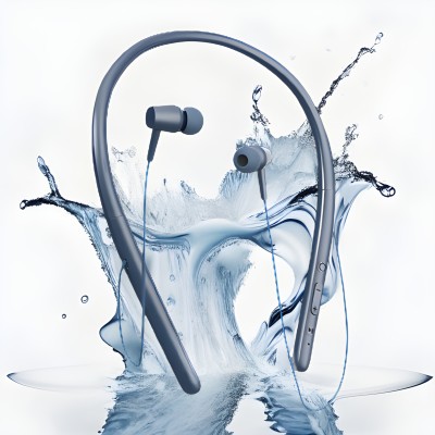 GREE MATT 42Hour Hi-Fi Neckband Sound Waterproof Bluetooth Earphones Wireless N3 Bluetooth Headset(Blue, In the Ear)