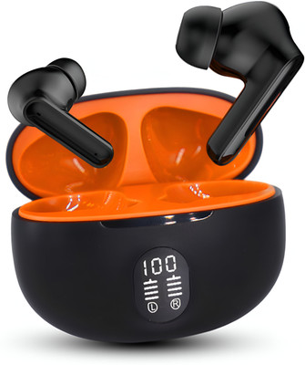 HODOPHILE Earphone Bluetooth Headset HULK TWs/buds 5.2 Earbud with 60H Playtime Headphone Bluetooth(Sandstone Orange, True Wireless)