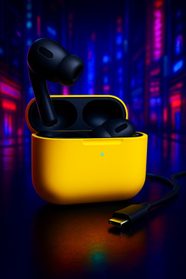 Shade Audio K 3 pro pods Airbuds | Bass Sound headphone | HD Calling Earbuds | Touch Earpod Bluetooth(Black, Yellow, True Wireless)