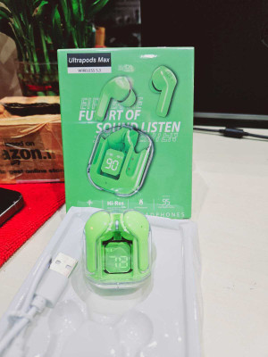 NKL Smart Design UltraPods Buds With Charging Case,Mic 102 Bluetooth(Green, True Wireless)