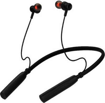 wishvibe EXILITY Standby Time ECO Sound N12 Neckband Bluetooth(Black, In the Ear)