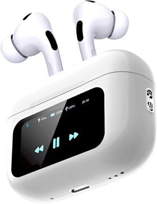 SCUBEL aerpods pro touch screen spatial audio Bluetooth & Wired(White, In the Ear)