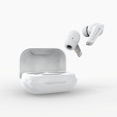 Boston Levin Storm9 TWS,BT5.3,IPX5,ANC,32H of Playtime,13mm Drivers,PowerfulBass,TouchControl Bluetooth(White, In the Ear)