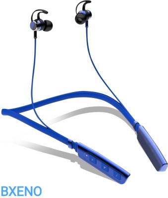 Bxeno B235 Pro with ASAP Charge and High Bass Upto 24 Hours Playback Bluetooth Headset(Blue, In the Ear)