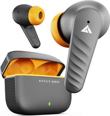 GOBOULT (previously Boult) X10 Pro with 4 Mic ENC, 45Hrs Battery, 50ms Low Latency, 5.3v Bluetooth(Pro_Grey, True Wireless)