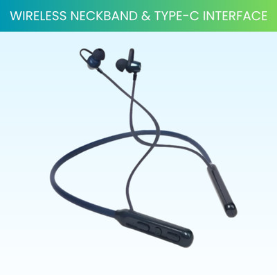 GUGGU Bt Hitz (Wireless Neckband)Hd Sound Quality & Magnetic On/Off with VibrationF44 Bluetooth(Black, True Wireless)