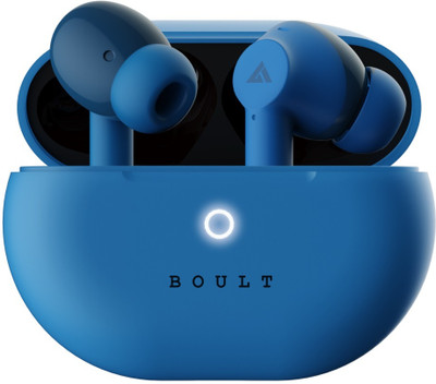 Boult Audio W40 with Quad Mic ENC, 48H Battery Life, Low Latency Gaming, Made in India, 5.3v Bluetooth Headset(Denim Blue, True Wireless)