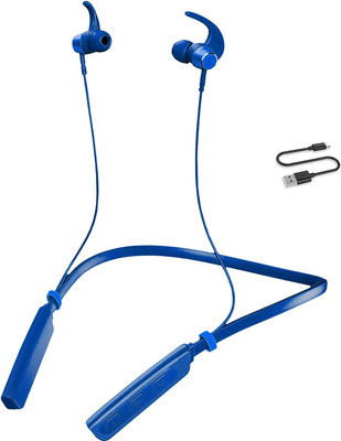 ZTNY Bluetooth Neckband V5.0 24H Play Time with Clear Crystal Calls, for Neck Bluetooth(Blue, In the Ear)