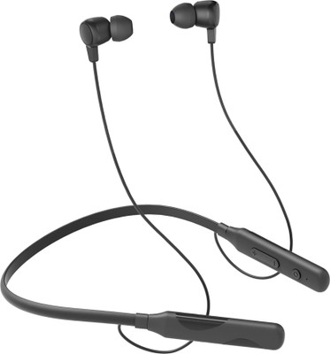 ZTNY Wireless Neckband Loud Music With Super High Bass With Bluetooth Calling Feature Bluetooth(Black, In the Ear)