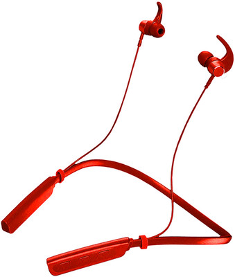 XEWISS Bluetooth5.1 36 Hours Music & Talk-Time; 300 Hours Stand by Time NeckbandB2 Bluetooth Gaming((Red, HighBass, Immersive LED Lights, In the Ear), In the Ear)