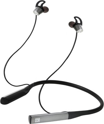 i2A Tune N2B125BT Neckband with 48 Hour Playtime, Quick Charge Bluetooth Headset Bluetooth(Black, Grey, In the Ear)