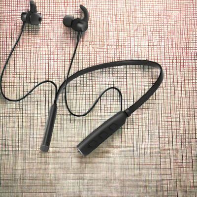 GPQ STORE Roerz 235 Pro Wireless Bluetooth Neckband(0.4271 Bluetooth(Black, In the Ear)