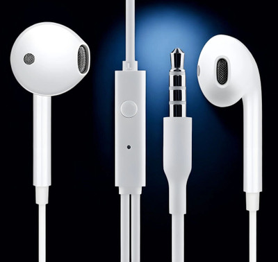 iBAss 3.5MM Deep Bass For O_PPO Reno Series Wired Gaming(White, In the Ear)