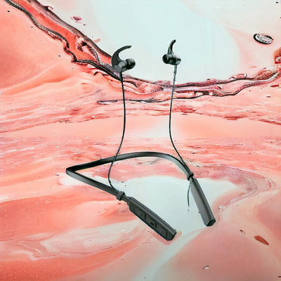 GPQ STORE Rokerz 235 Pro Wireless Bluetooth Neckband(0.2748 Bluetooth(Black, In the Ear)