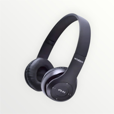 TWS FoldUp Bluetooth Bass Drive Active Bass_D2 Bluetooth & Wired(Black, On the Ear)