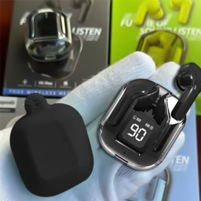 Techfly Ultrapods V5.3 Sweatproof True Wireless ANC Earbuds 8 Bluetooth(Black, True Wireless)