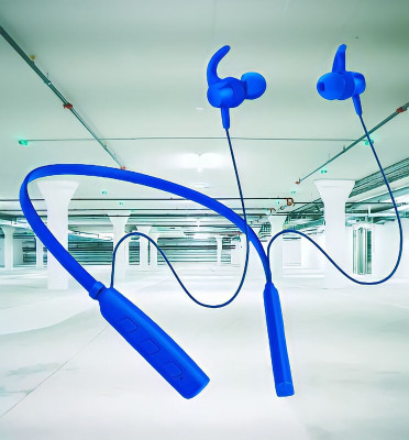 GPQ STORE Rokerz 235 Pro Wireless Bluetooth Neckband(0B.56 Bluetooth(Blue, In the Ear)