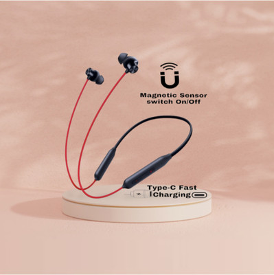 TWS Pro Neckband With Upto 58 Hours Playback & Fast Charging Earphone_U7 Bluetooth & Wired(Red, In the Ear)