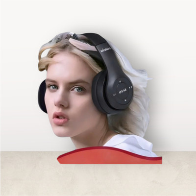 TWS Wireless Headphones for Audio with Powerful Heavy Bass Response_S4 Bluetooth & Wired(Black, On the Ear)