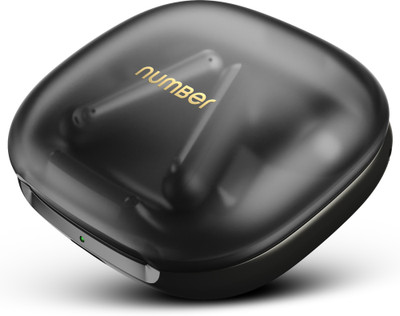 Number GoTo Buds A1 70H Battery, Dual Pairing, 4 Mic ENC, Phone Stand, Low Latency,v6.0 Bluetooth(Midnight Black, True Wireless)