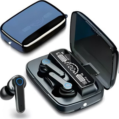 OCEAN THREEZ TWS M19 Earphone Wireless Earbuds LED digital display Touch Control Headset K23 Bluetooth(Black, In the Ear)