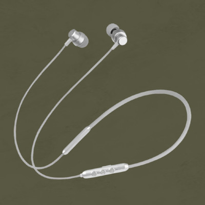 SACRO BT Jazz Neckband Bluetooth Headset, With Vibration, HD Sound Quality. TS6 Bluetooth(Grey, True Wireless)