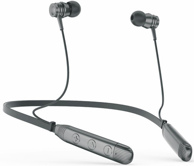 JVMART JM04 Bt Neckband Type-C Charging With Calling Vibration Bluetooth(Black, True Wireless)