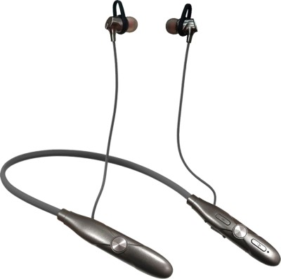 TecSox TecBand Jazz 400 Neckband upto 40 hr High Bass Sound HD Mic [Grey] Bluetooth Headset(Grey, True Wireless)