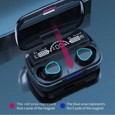 FUTURESTARRKK X20 True Wireless Earbuds Upto 220 Hours Total Playback M10 Bluetooth Bluetooth Gaming Headset(Black, True Wireless)