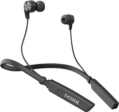 Ucool Gusto 80 Hours Playtime Wireless Neckband headphones Earphone Bluetooth Headset(Black, Gun Metal, In the Ear)