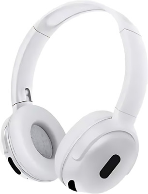 DRUMSTONE Max Pro Wireless Headphones | Deep Bass Stereo Sound | Bluetooth Over-Ear Bluetooth & Wired(White, True Wireless)