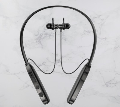 Seashot P-1 First Connect Wireless Neckband with 20 Hours Playbeck Fast Charging White Bluetooth Headset(White, True Wireless)