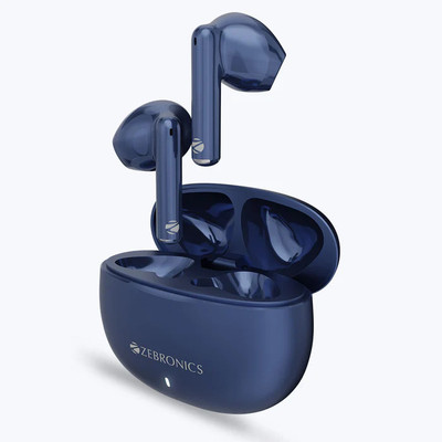 ZEBRONICS Zeb Jiggle Bluetooth without Mic(Blue, In the Ear)