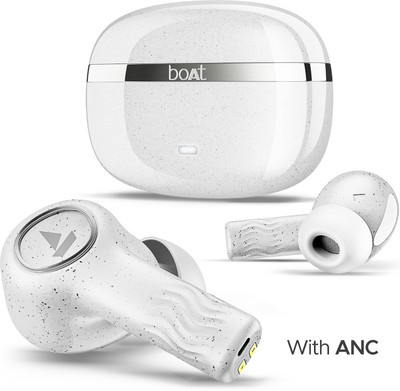 BoAt Nirvana Ion 32dB Active Noise Cancellation, 120HRS, Bionic Mode, HIFI5 Bluetooth Headset  (Quartz White, In The Ear) For Rs. 2089 @ 79 %