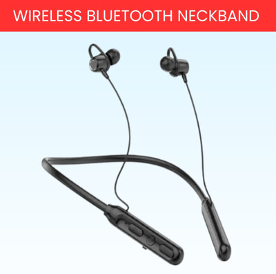 GUGGU Bt Hitz (Wireless Neckband)Hd Sound Quality & Magnetic On/Off with VibrationF266 Bluetooth(Black, True Wireless)