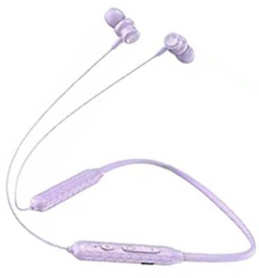 IZWI big battery 24h fast charging Magnetic Wireless Neckband In Ear Earphones Bluetooth Headset(Purple, In the Ear)